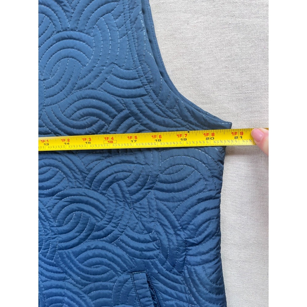 Pebble Beach Quilted Dry-Luxe Performance Vest Blue sz L Golf Country Club Fall - Picture 12 of 15